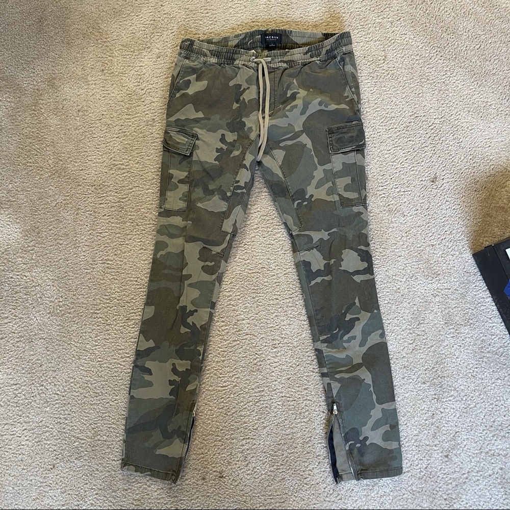 Pacsun Camouflage skinny cargo